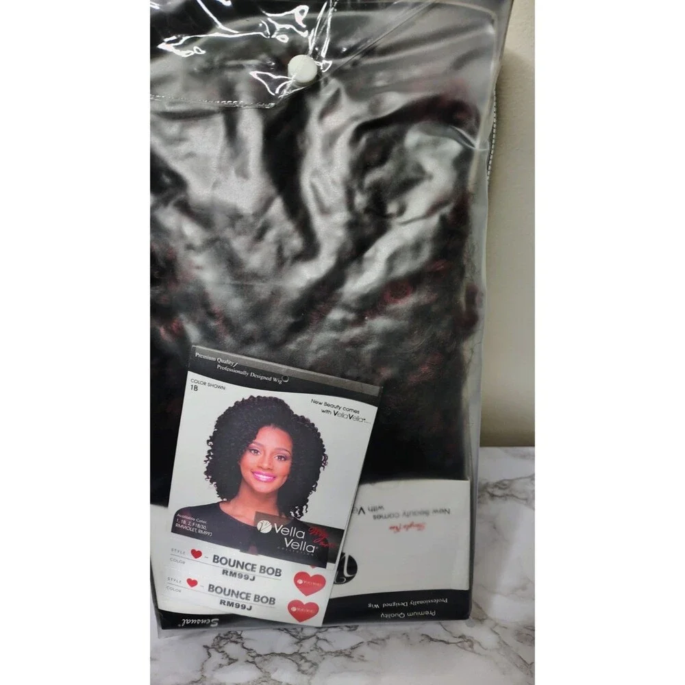 Vivica A. Fox Bounce Bob Wig RM99J | New in Package | Burgundy Black Curly Bob